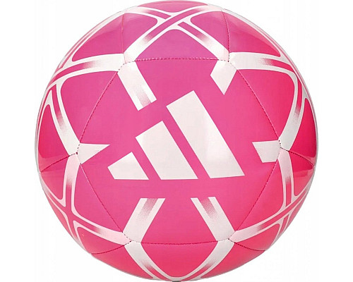 М'яч футбольний Adidas Starlancer Club TRN розмір 5, рожево-білий