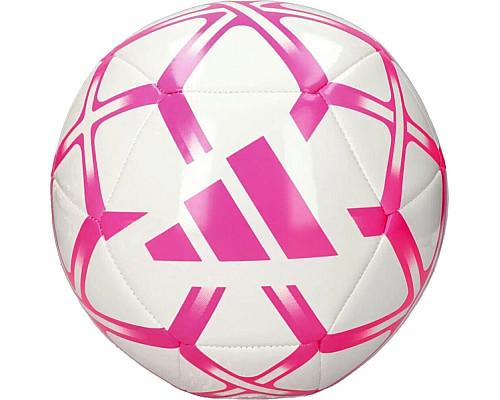 М'яч футбольний Adidas Starlancer Club IP1646 розмір 4, біло-рожевий