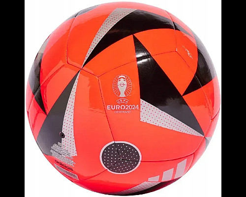 Футбольний м'яч Adidas Fussballliebe Euro 2024 Club розмір 5, червоно-чорний
