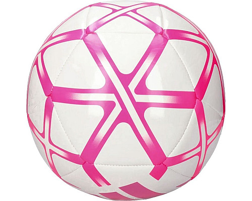 М'яч футбольний Adidas Starlancer Club IP1646 розмір 3, біло-рожевий