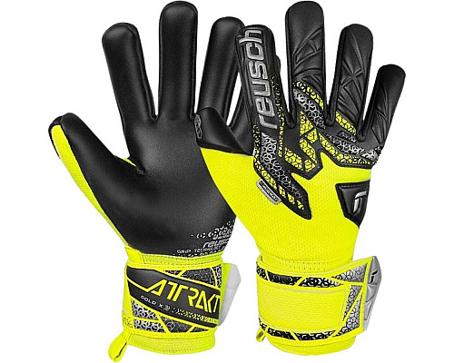 Рукавички воротарські Reusch Attrakt Gold X NC 5570955 2025 р.10, жовто-чорні