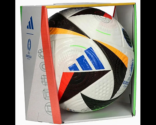 Футбольний м'яч Adidas Fussballliebe Euro 2024 OMB розмір 5, біло-чорний