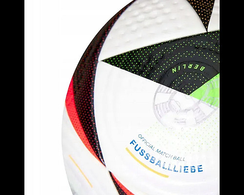 Футбольний м'яч Adidas Fussballliebe Euro 2024 OMB розмір 5, біло-чорний