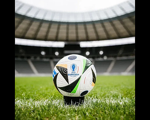 Футбольний м'яч Adidas Fussballliebe Euro 2024 OMB розмір 5, біло-чорний