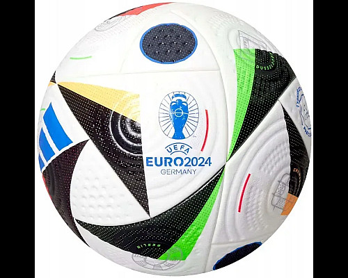 Футбольний м'яч Adidas Fussballliebe Euro 2024 OMB розмір 5, біло-чорний