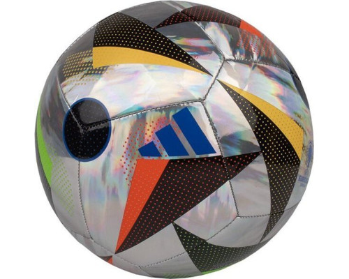 Футбольний м'яч Adidas Euro24 Fussballliebe Training Foil сріблястий IN9368 розмір 4 Футбольний м'яч Adidas Euro24 Fussballliebe Training Foil сріблястий IN9368 розмір 4