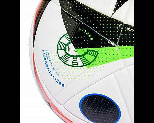 Футбольний м'яч Adidas Fussballliebe Euro 2024 League Box розмір 5, біло-чорний