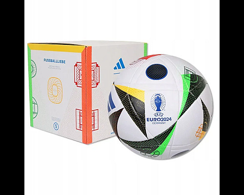 Футбольний м'яч Adidas Fussballliebe Euro 2024 League Box розмір 5, біло-чорний