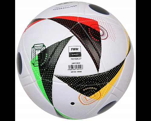 Футбольний м'яч Adidas Fussballliebe Euro 2024 League Box розмір 5, біло-чорний