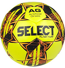 М'яч футбольний SELECT FLASH TURF v23 розмір 4, жовто-червоний