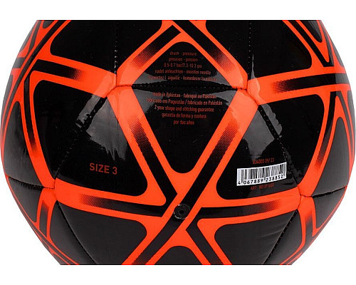 М'яч футбольний Adidas Starlancer Club IP1650 розмір 3, чорно-червоний