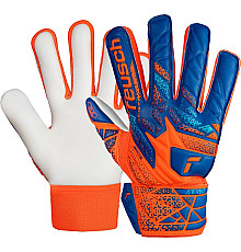 Рукавички воротарські Reusch Attrakt Starter Solid Finger Support Junior 5472511 2290 р.5, помаранчево-сині