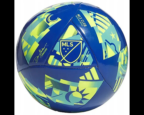 Футбольний м'яч Adidas MLS Club розмір 5, синьо-зелений