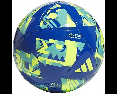 Футбольний м'яч Adidas MLS Club розмір 5, синьо-зелений