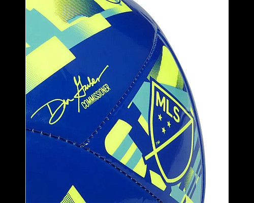 Футбольний м'яч Adidas MLS Club розмір 5, синьо-зелений