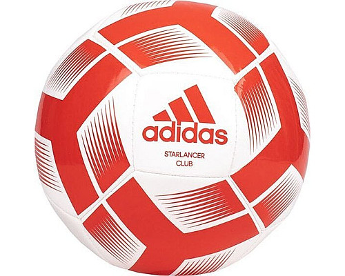 М'яч футбольний Adidas Starlancer Club Ball IA0974 розмір 5, біло-червоний
