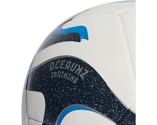 М'яч футбольний Adidas Oceaunz Training HT9014 розмір 3, біло-чорний