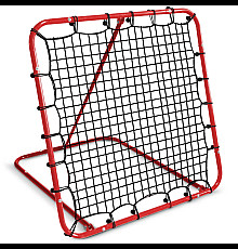 Сітка тренувальна для футболу Neo-Sport NS-491 Rebounder 120 x 120 х 107 см, червона
