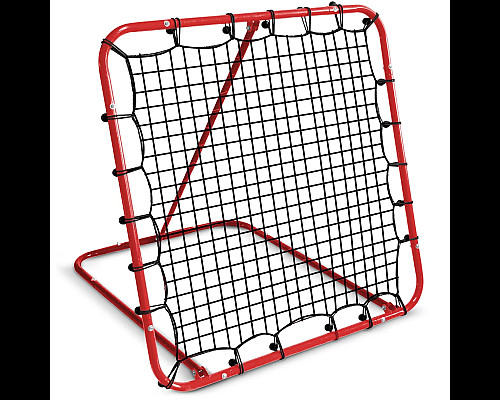 Сітка тренувальна для футболу Neo-Sport NS-491 Rebounder 120 x 120 х 107 см, червона