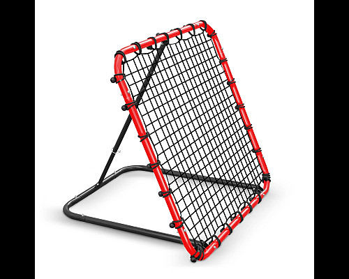 Сітка тренувальна для футболу Neo-Sport NS-491 Rebounder 120 x 120 х 107 см, червона