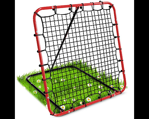 Сітка тренувальна для футболу Neo-Sport NS-491 Rebounder 120 x 120 х 107 см, червона
