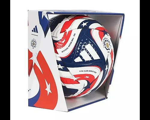 М'яч футбольний Adidas FIFA World Cup Pro розмір 5, біло-синій