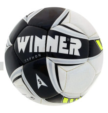 М'яч для футболу Winner Typhon, розмір 5, біло-чорний