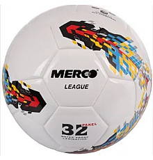М'яч футбольний Merco League розмір 5, біло-чорний