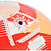 М'яч футбольний Adidas Olympic 24 Club IW6329 розмір 5, біло-червоний