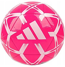 Футбольний м'яч Adidas Starlancer Club розмір 5, біло-рожевий