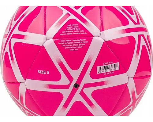 Футбольний м'яч Adidas Starlancer Club розмір 5, біло-рожевий
