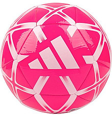 М'яч футбольний Adidas Starlancer Club IP1647 розмір 3, рожево-білий