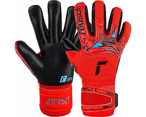 Рукавички воротарські Reusch Attrakt Duo 5370025 3333 р.10, червоно-чорні