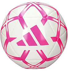 Футбольний м'яч Adidas Starlancer Club розмір 5, біло-рожевий