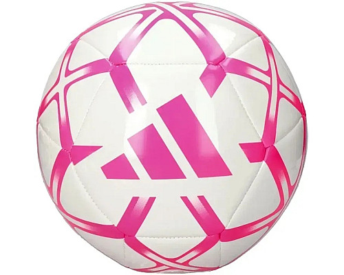 Футбольний м'яч Adidas Starlancer Club розмір 5, біло-рожевий