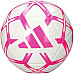 Футбольний м'яч Adidas Starlancer Club розмір 5, біло-рожевий