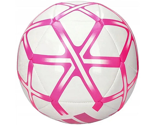Футбольний м'яч Adidas Starlancer Club розмір 5, біло-рожевий
