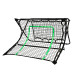 Сітка тренувальна для футболу VIRTUFIT REBOUNDER COMBI KICKBACK 113 х 106 х 61 см, чорно-зелена