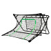 Сітка тренувальна для футболу VIRTUFIT REBOUNDER COMBI KICKBACK 113 х 106 х 61 см, чорно-зелена