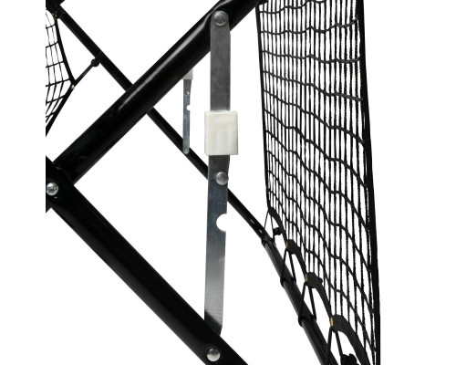 Сітка тренувальна для футболу VIRTUFIT REBOUNDER COMBI KICKBACK 113 х 106 х 61 см, чорно-зелена
