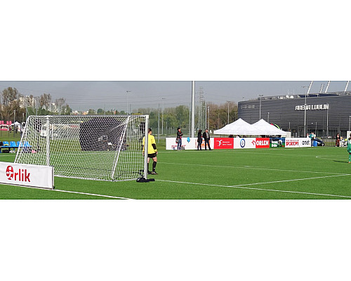 Ворота футбольні Yakimasport BR0008 500 х 200 см, сірі