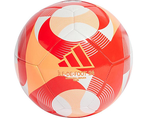 М'яч футбольний Adidas Olympic 24 Club IW6329 розмір 4, біло-червоний