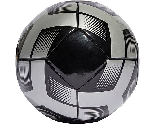 М'яч футбольний Adidas Starlancer Club IA0976 розмір 4, чорно-сірий