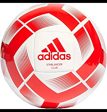 Футбольний м'яч Adidas Starlancer Club розмір 5, біло-червоний