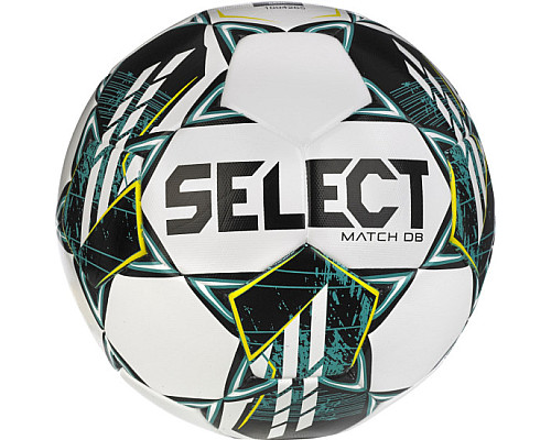 М'яч футбольний SELECT MATCH DB FIFA v23 розмір 4, біло-зелений