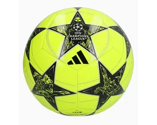 М'яч футбольний Adidas UCL Club 25/26 League Stage розмір 3, чорно-зелений