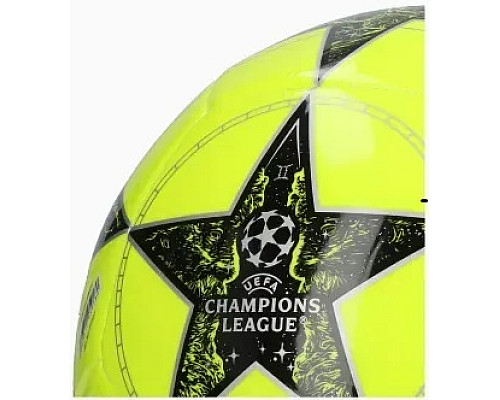 М'яч футбольний Adidas UCL Club 25/26 League Stage розмір 3, чорно-зелений