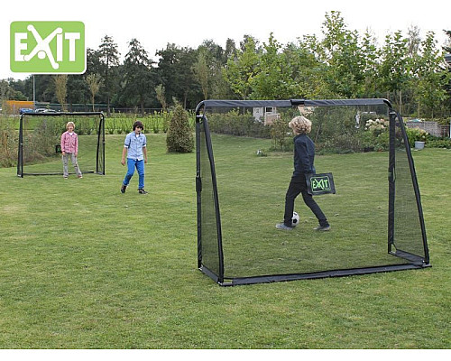 Ворота футбольні EXIT Coppa 220 х 170 см, чорні
