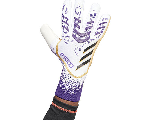 Рукавички воротарські Adidas Predator GL Pro JZ5787 р. 11, біло-фіолетові