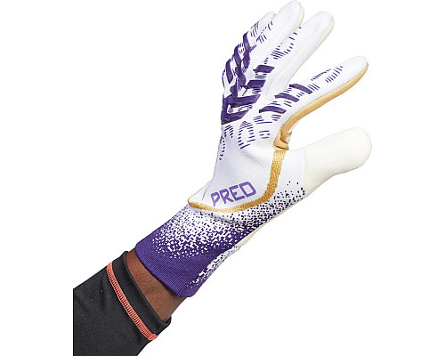 Рукавички воротарські Adidas Predator GL Pro JZ5787 р. 11, біло-фіолетові